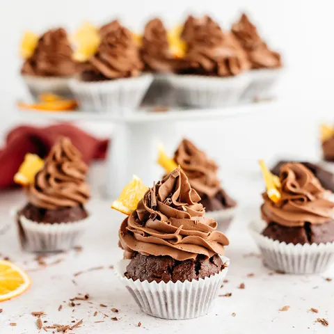 Čoko cupcakes s narančom