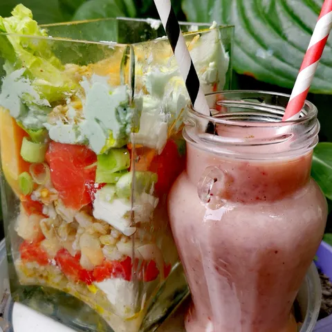 KAD SE SLJUBE SMOOTIE&SALAD..i u Hlad, svežina❤️