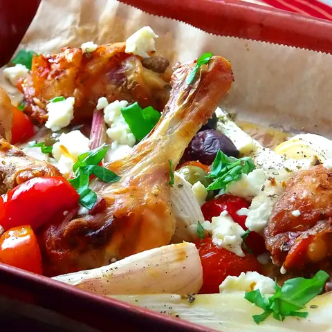 Pečena piletina sa feta sirom by Martha Stewart