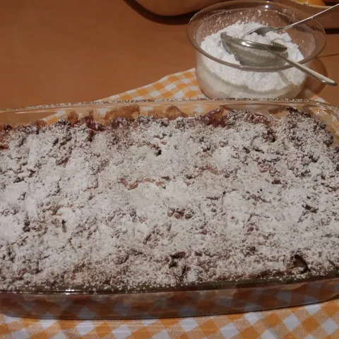 Apple crumble s bademima