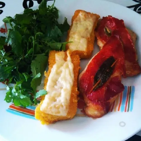 Saltimbocca s zapečenom palentom