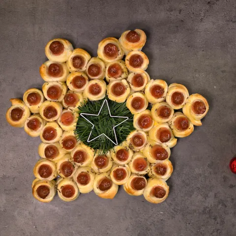 Svečani vijenac  od hrenovki