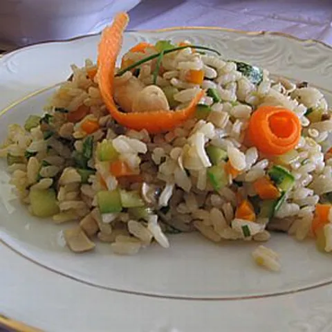 Riža sa povrćem i bajamima