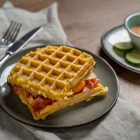 Noodle waffle