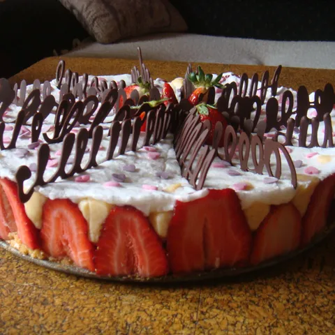 Fraisier torta (light B-day version)