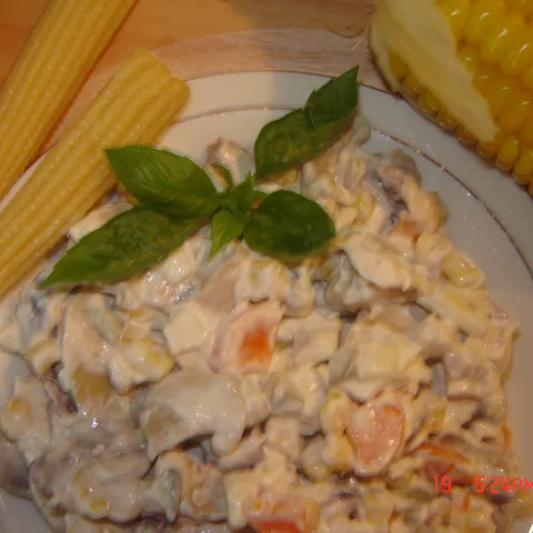 Pileca sarena salata…