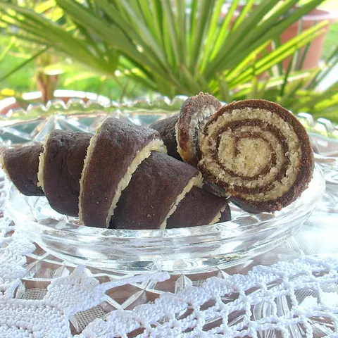šarene kiflice, presjek