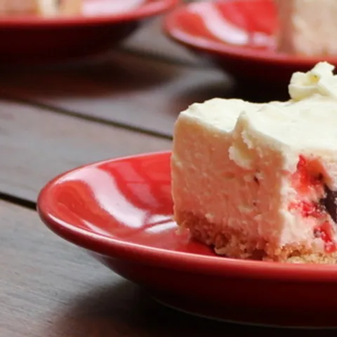 Cherry Choc Cheesecake Slice
