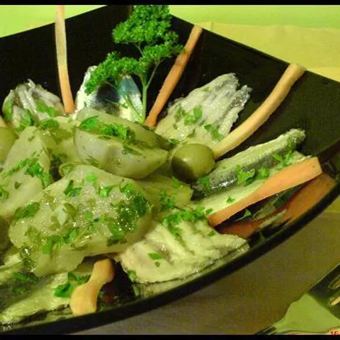 Salata od srdela u limunu s čičokom