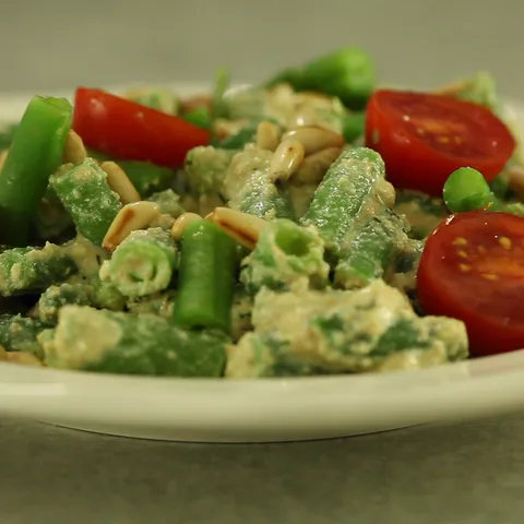 Zelene mahune s tofu sirom - Salata lahor