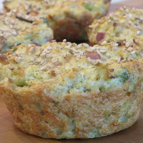 Muffins sa prosom i brokulom