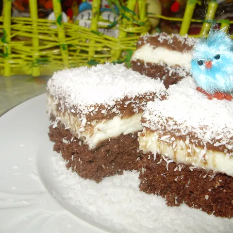 Kokos-čoko kocke
