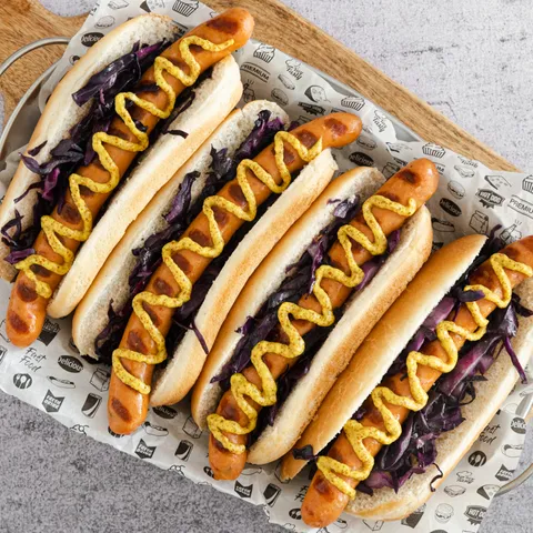 Hot dog s kupusom i senfom
