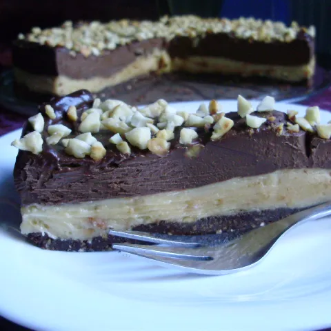 Nepečena torta od čokolade i kikiriki maslaca