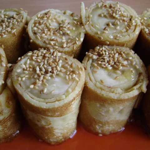 Palačinke-banana sushi