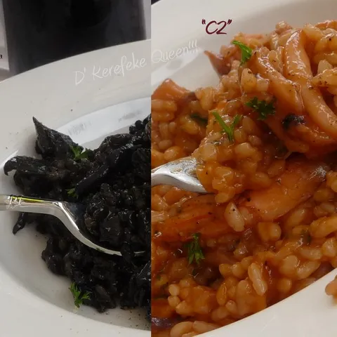 Crni & Crveni Rizot (D' Rizot sa sipama, lignjama & kozicama oliti C & C rizot)...