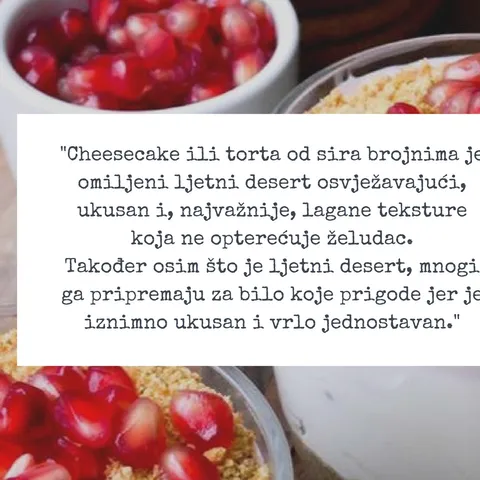 Cheesecake u čaši