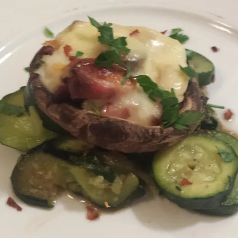 Stuffed Portobello mushrooms(Punjene portobelo pecurke )