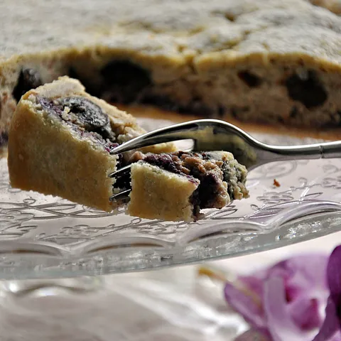 Tart sa suhim sljivama i kremom od vanilije