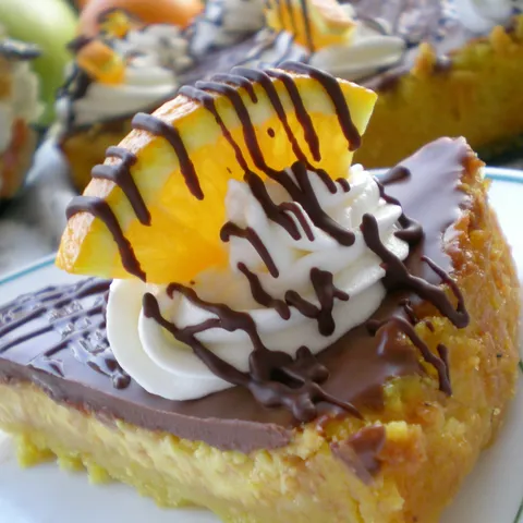 Orange truffle tart