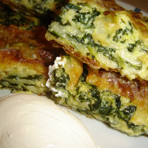 Palenta pita sa špinatom