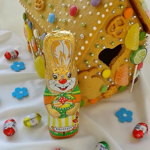 Easter gingerbread house