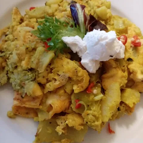 Kaul i brokula u omletu