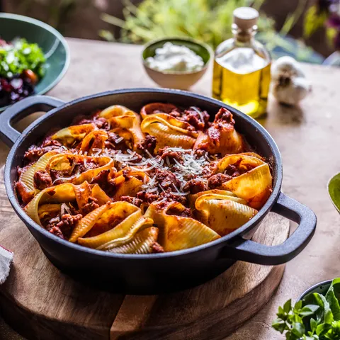 Zapečene školjkice bolognese