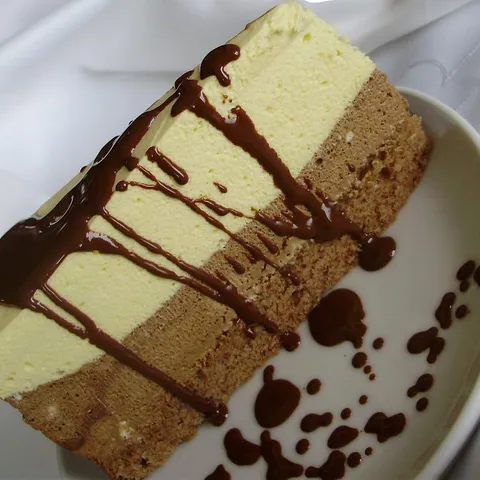 Dvobojna ledena čokoladna torta