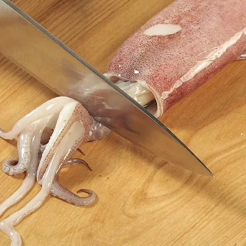 Čišćenje i rezanje lignji