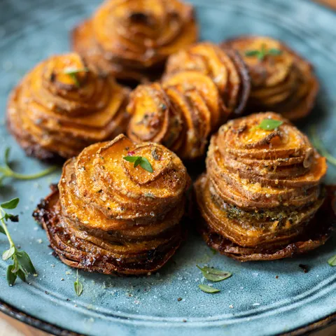 Hrskave “hrpice” batata s parmezanom