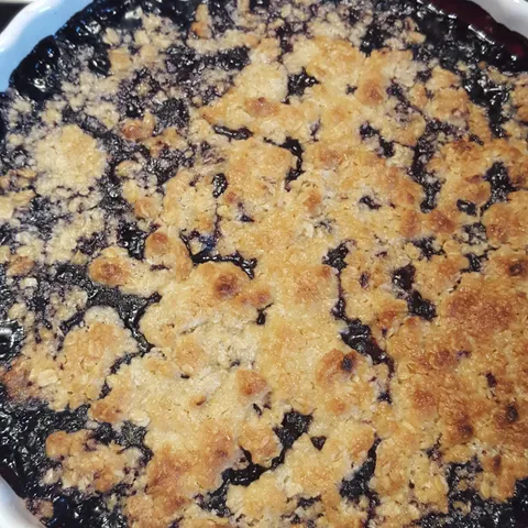 Švedska pita s borovnicama i zobi (havresmulpaj)