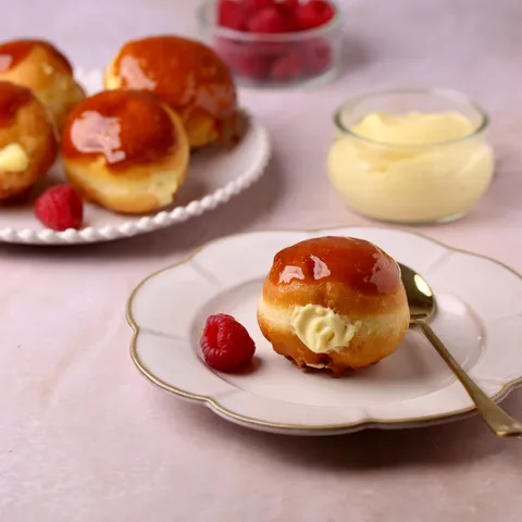 Creme brulee krafne