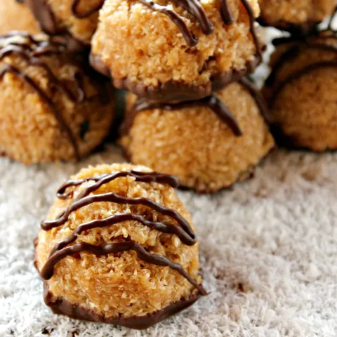 Coconut-Hazelnut Caramel Macaroons...