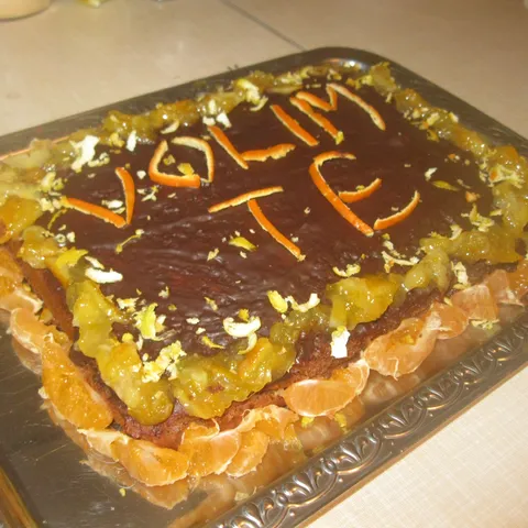 Torta "Volim te" od naranče i čokolade