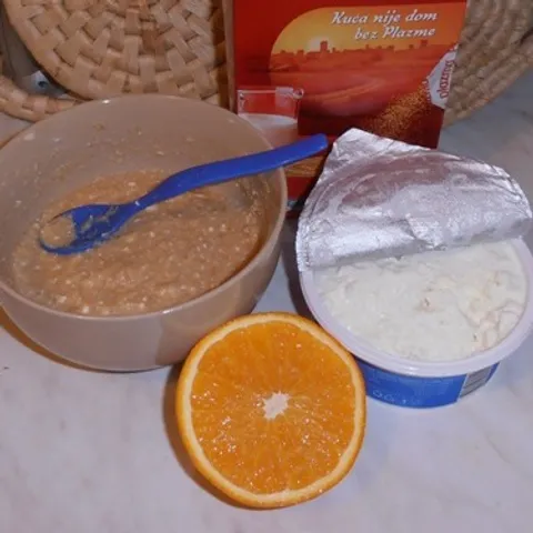 Kašica od keksa, naranče i svježeg sira  8+