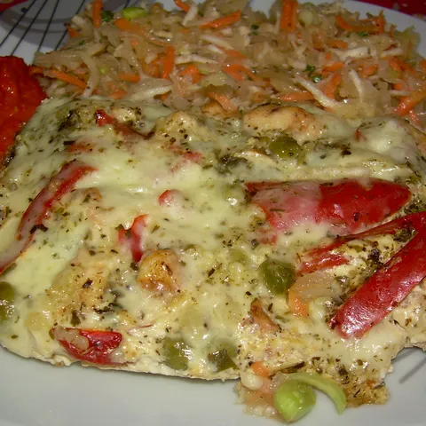 zapecena piletina sa prosom i povrcem
