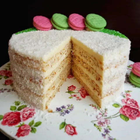 Badem kokos torta
