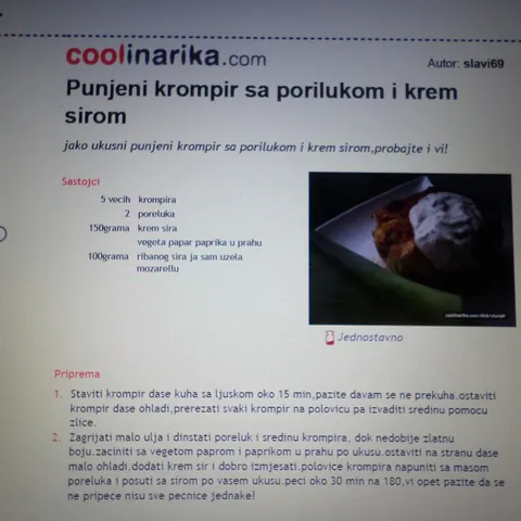 Punjeni krompir sa porilukom i krem sirom-slavi69