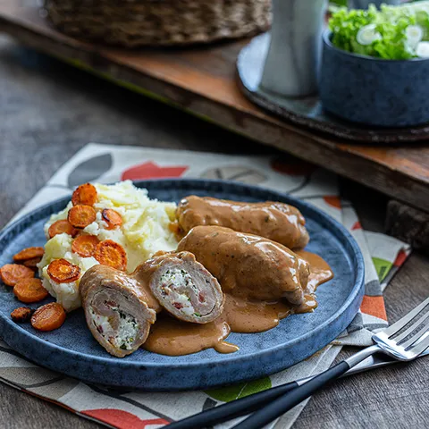 Punjene rolice u lovačkom umaku