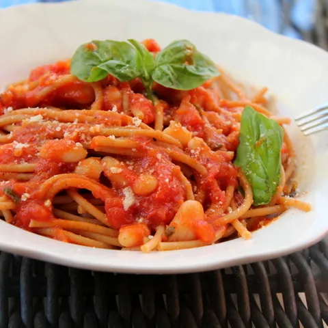Integralni Spageti s Fazolom