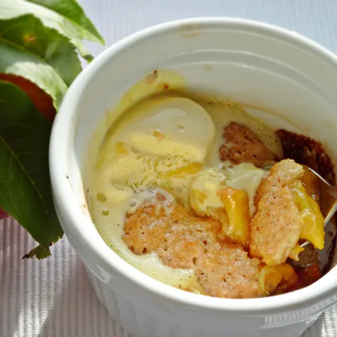 Peach cobbler