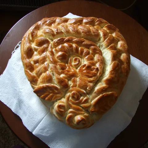 Pletena srce pogača