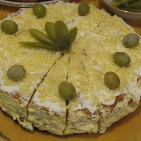 Slana torta od pohovanih pečenih paprika