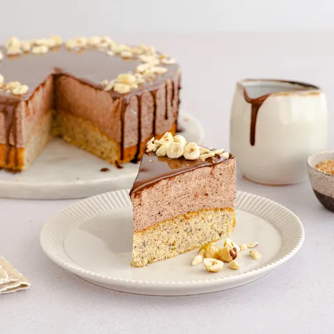 Čokoladna parfe torta s lješnjacima