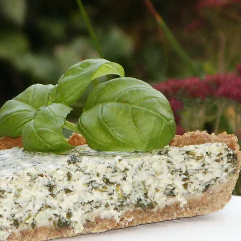 Graham quiche sa špinatom i svježim sirom