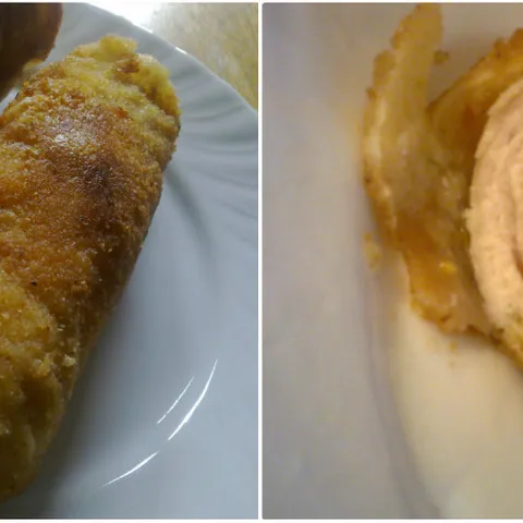 Rolovani pureći odresci sa dimljenom šunkom i sirom