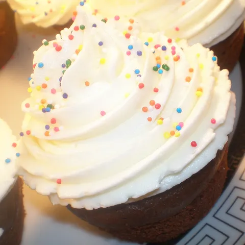 Chocolate cupcakes with buttercream icing