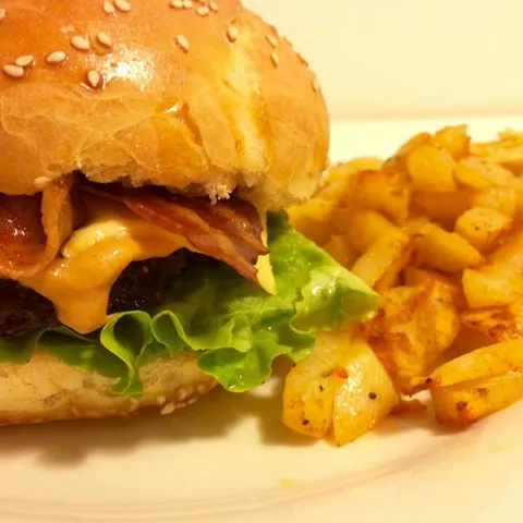 Home made burger