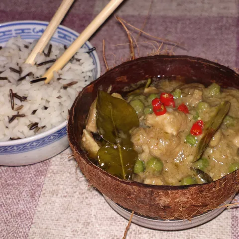 Green Chicken Curry (Zeleni pileći curry)
